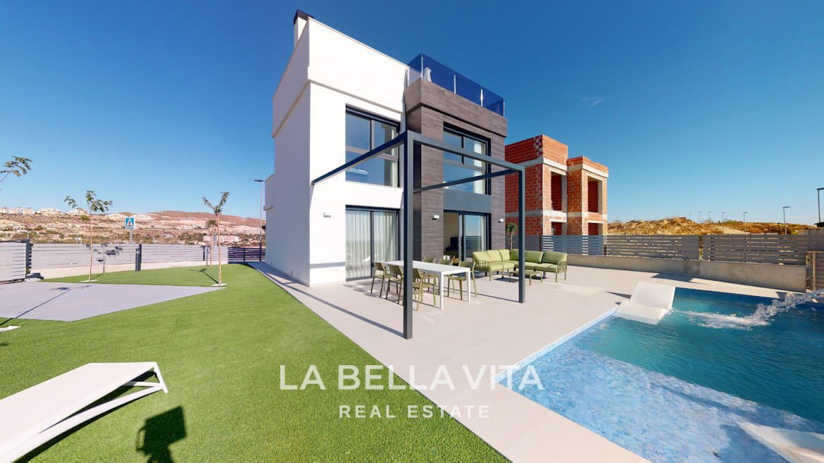 New Build properties with sea views for sale in Muchamiel, Alicante