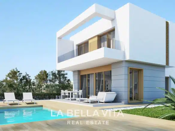 Modern New Build villas with private pool for sale in Vistabella Golf, Orihuela, Alicante