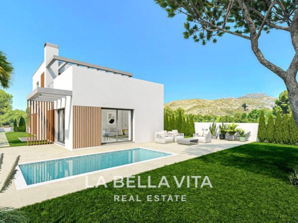 New development of houses with private pool for sale in Balcón de Finestrat