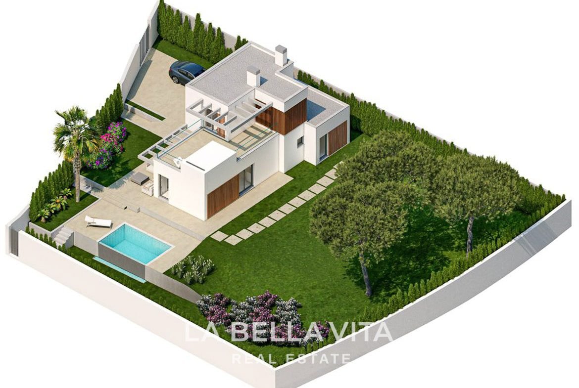 New development of houses with private pool for sale in Balcón de Finestrat