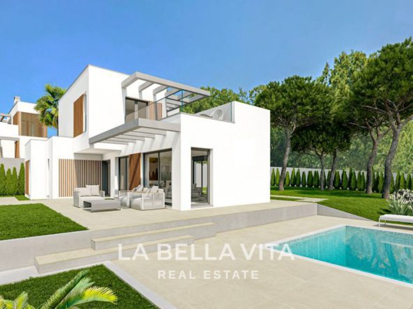 New development of houses with private pool for sale in Balcón de Finestrat