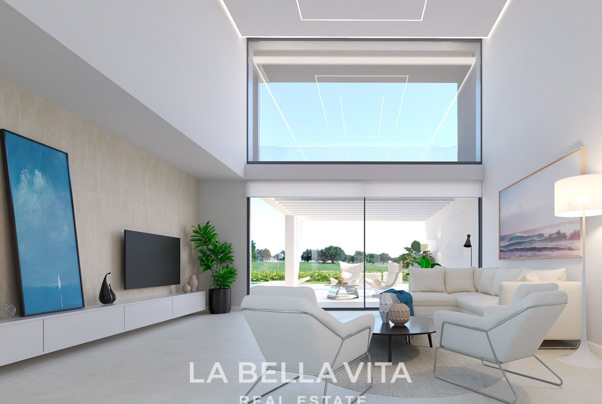 Luxury Frontline Golf Property for sale in Altaona golf course, Murcia, Spain