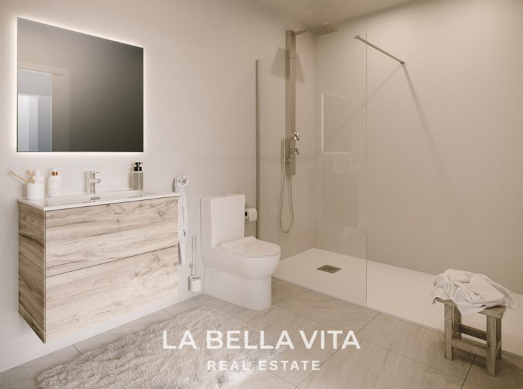 New Build Apartments with sea view, walking distance to the beach for sale in La Mata, Torrevieja