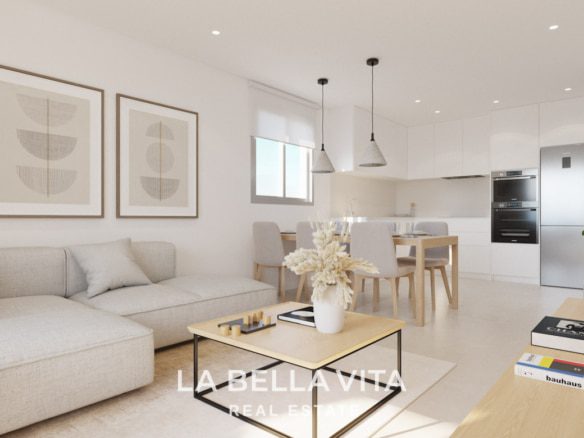 New Build Beach apartments with sea views for sale in Santa Pola, Alicante