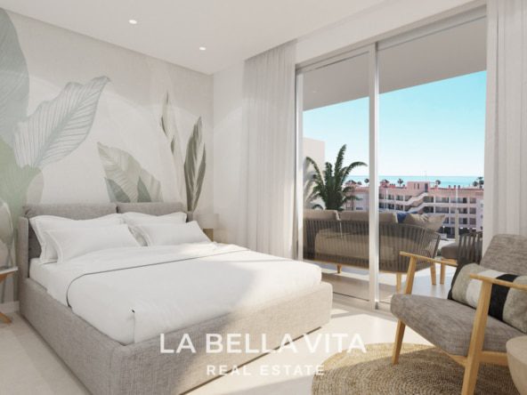 New Build Beach apartments with sea views for sale in Santa Pola, Alicante