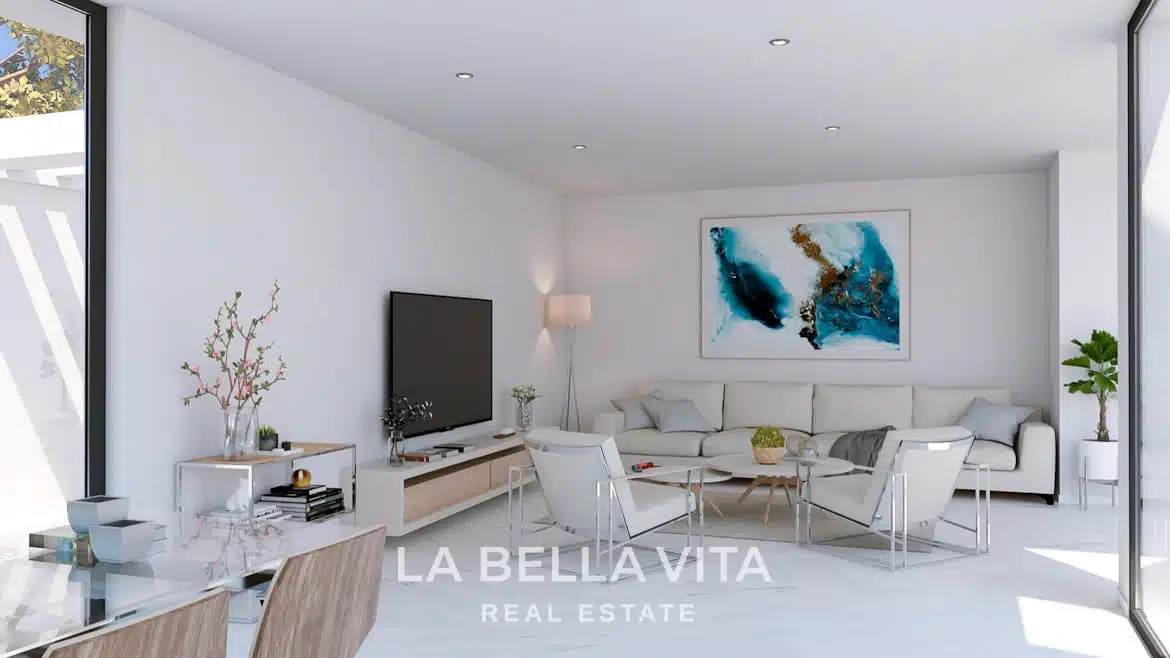 New Build Frontline golf Villa for sale in Altaona Golf & Country Village, Murcia, Spain