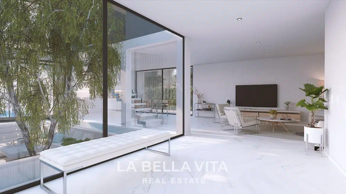 New Build Frontline golf Villa for sale in Altaona Golf & Country Village, Murcia, Spain