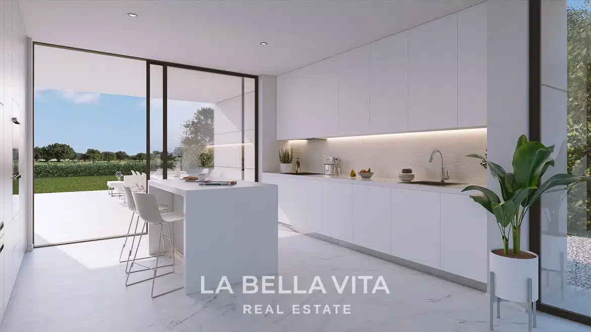 New Build Frontline golf Villa for sale in Altaona Golf & Country Village, Murcia, Spain