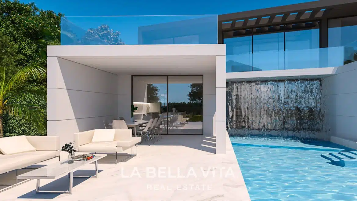 New Build Frontline golf Villa for sale in Altaona Golf & Country Village, Murcia, Spain