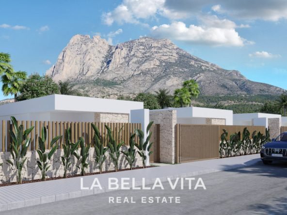 New Build Villas on one level for sale in Finestrat, Alicante