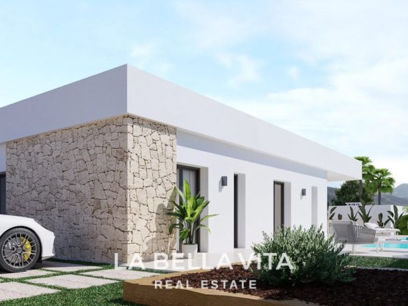 New Build Villas on one level for sale in Finestrat, Alicante
