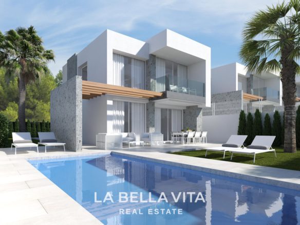 11 New Build Villas with private pool for sale in Sierra Cortina, Finestrat