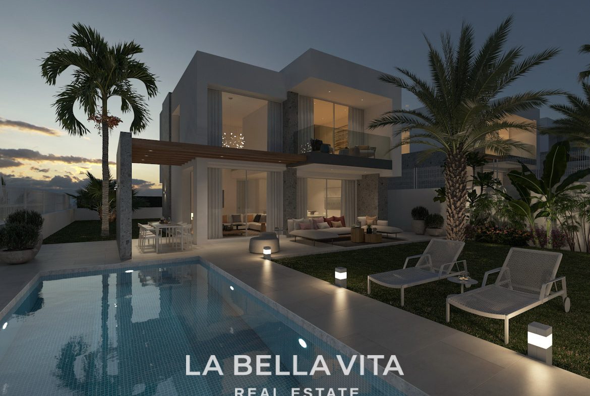 11 New Build Villas with private pool for sale in Sierra Cortina, Finestrat