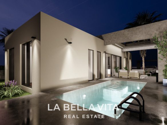 Villa of new construction with private pool for sale in Altaona Golf, Murcia