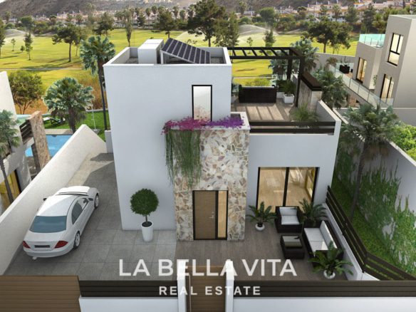 Luxury New Build Frontline Golf property for sale in La Marquesa, Rojales, Alicante