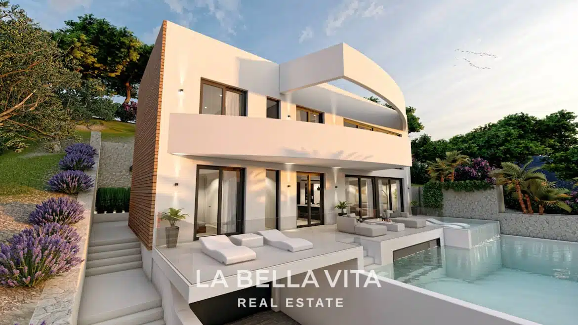 Cheap Luxury New Build Villa with private pool For Sale in Altea Hills, Costa Blanca North, Alicante