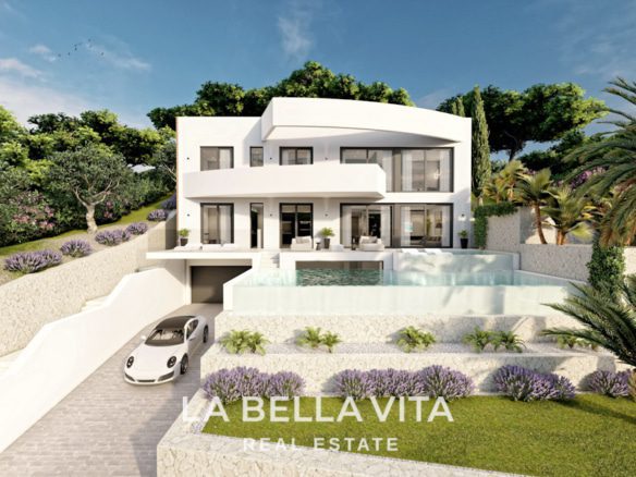Cheap Luxury New Build Villa with private pool For Sale in Altea Hills, Costa Blanca North, Alicante
