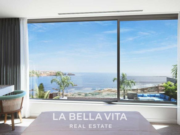 Seafront Luxury Villa on a cliff with panoramic sea views for sale in Cabo de Palos, Murcia-06