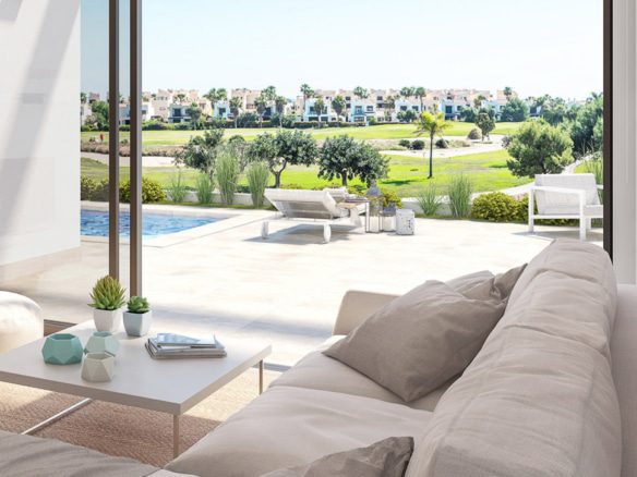 Luxury new build Frontline golf Property for sale in La Roda Golf & Beach, Murcia