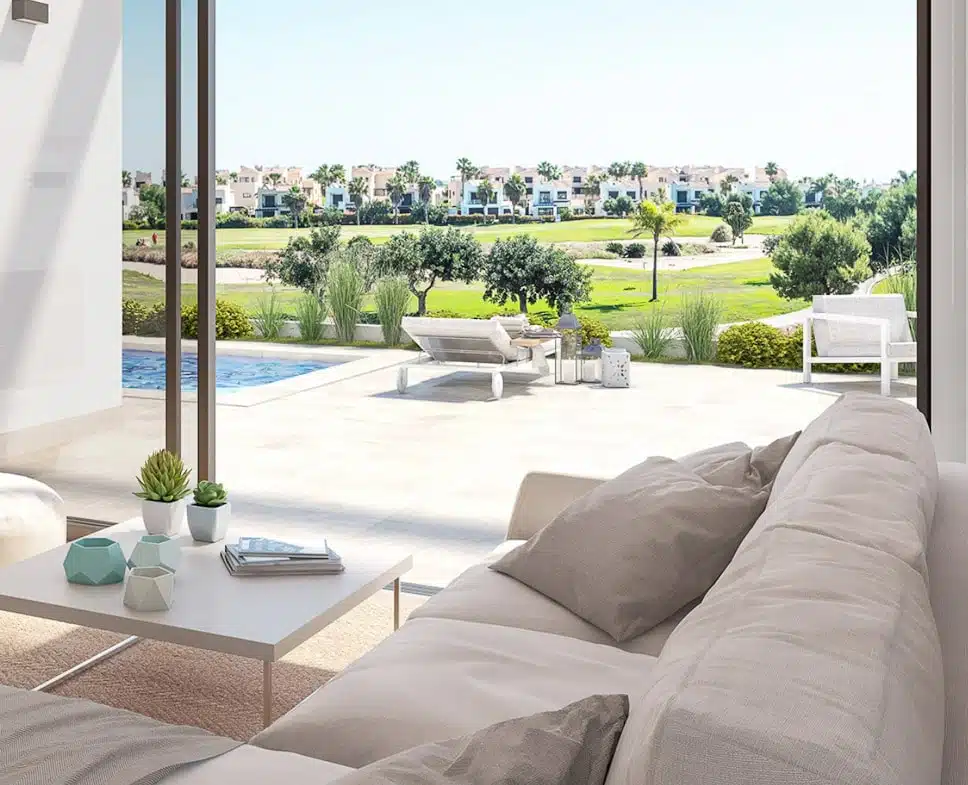 Luxury new build Frontline golf Property for sale in La Roda Golf & Beach, Murcia