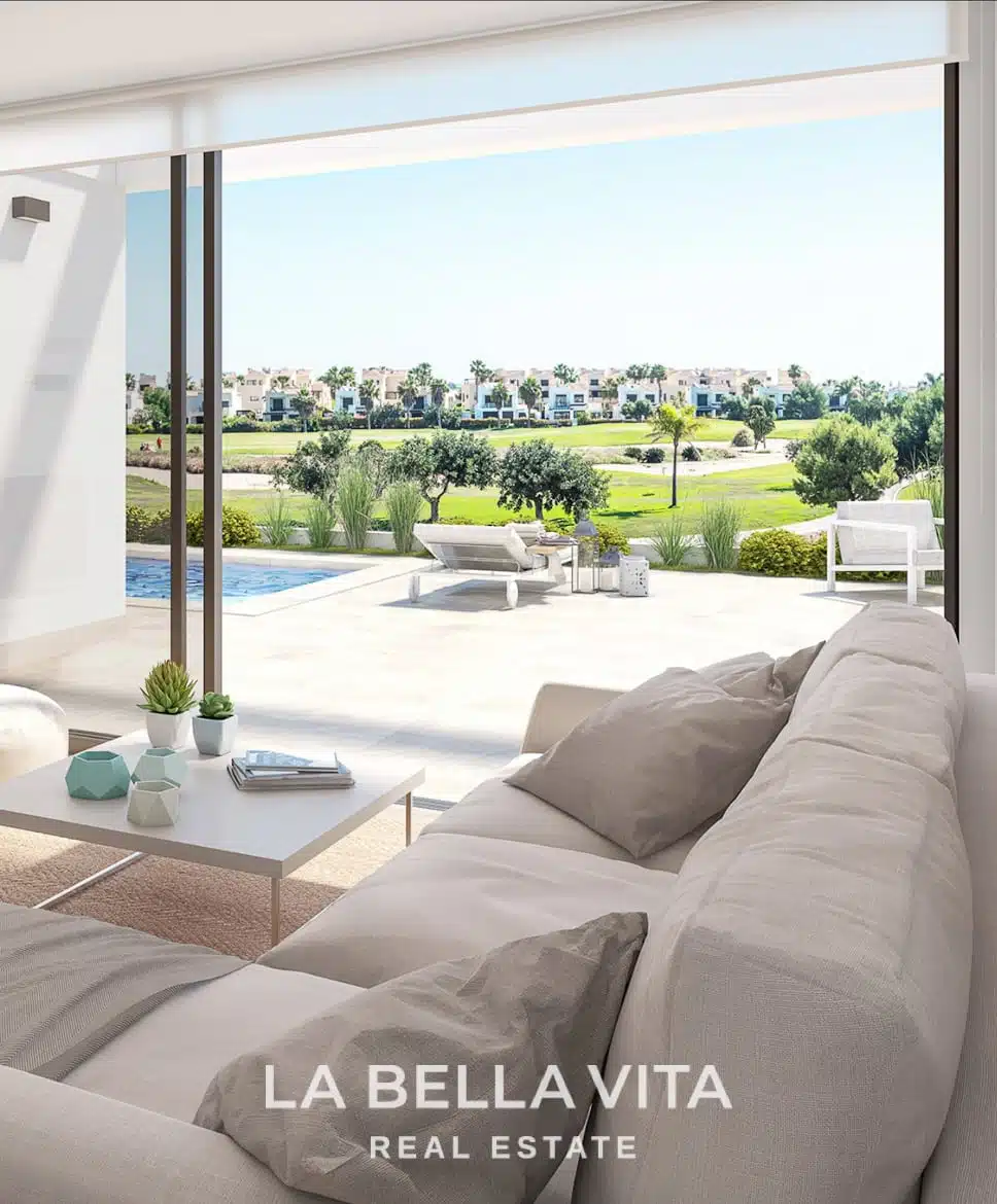 Luxury new build Frontline golf Property for sale in La Roda Golf & Beach, Murcia