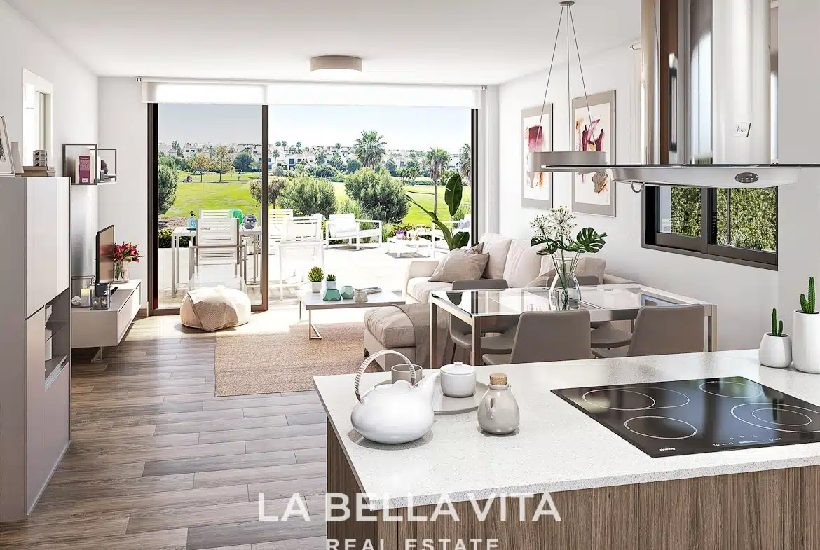 Luxury new build Frontline golf Property for sale in La Roda Golf & Beach, Murcia