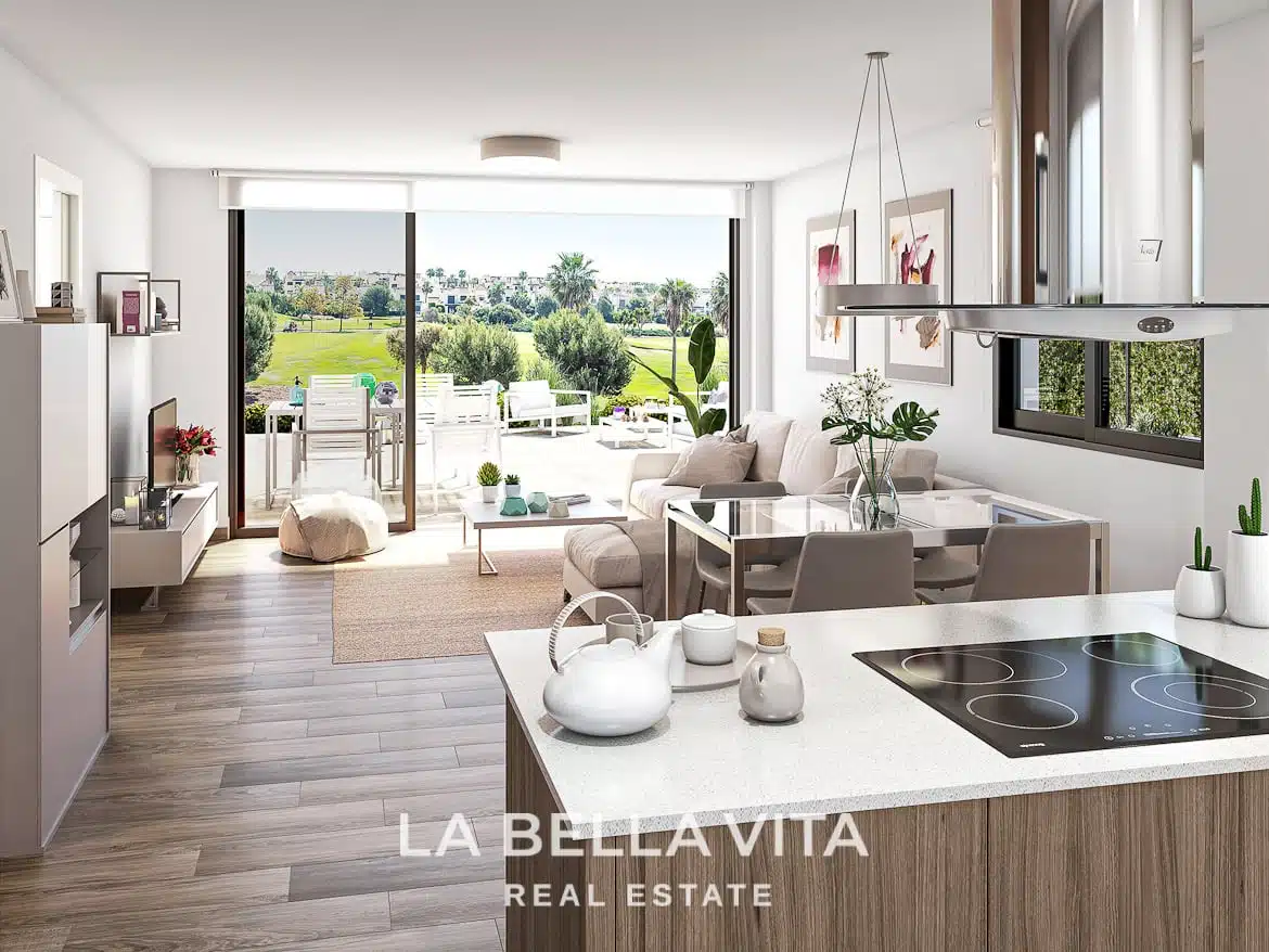 Luxury new build Frontline golf Property for sale in La Roda Golf & Beach, Murcia