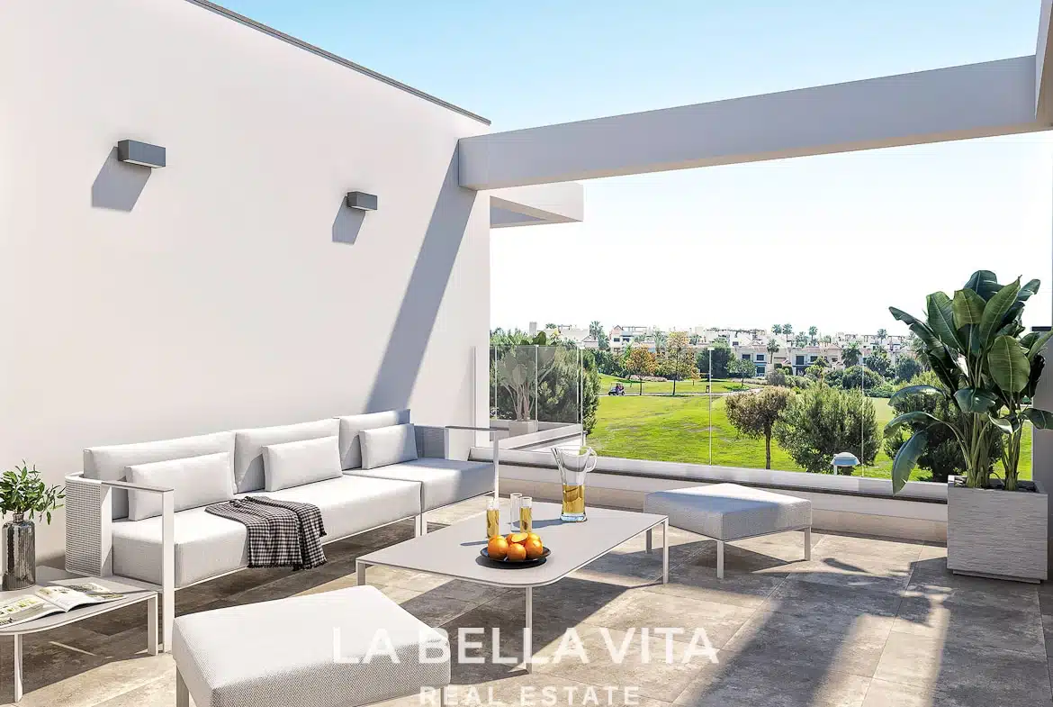 Luxury new build Frontline golf Property for sale in La Roda Golf & Beach, Murcia