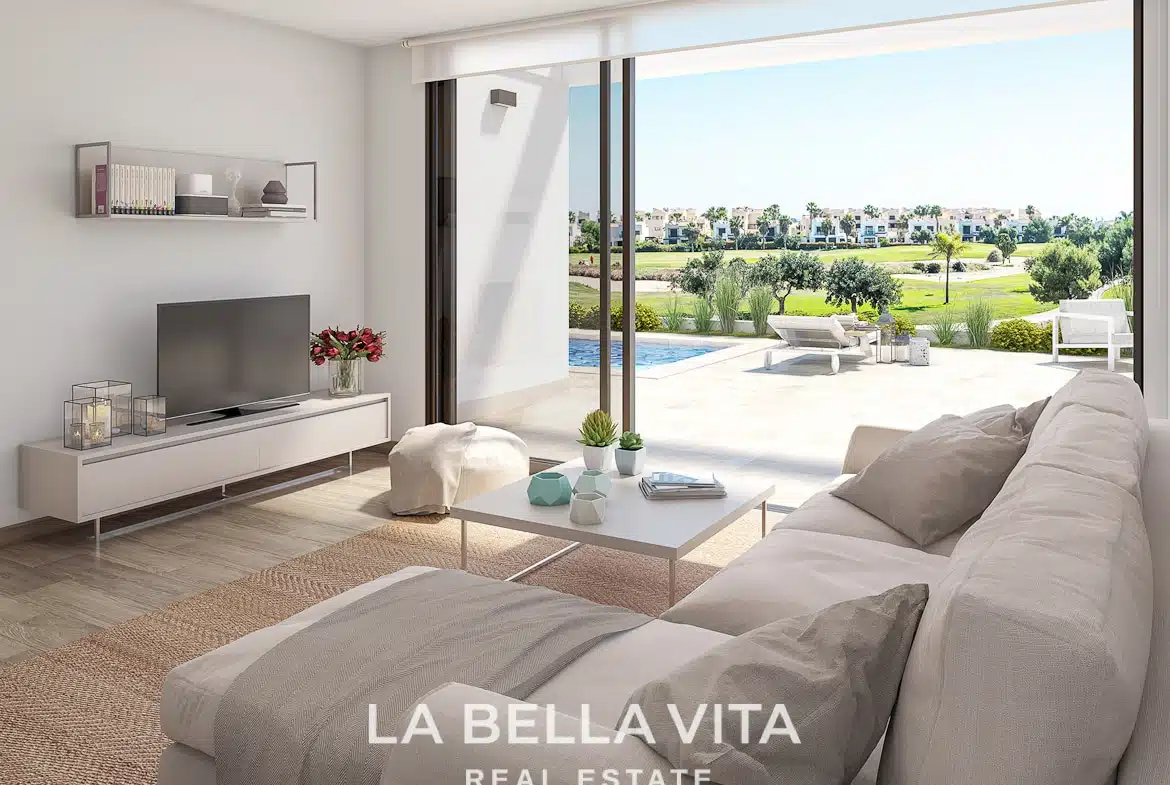 Luxury new build Frontline golf Property for sale in La Roda Golf & Beach, Murcia