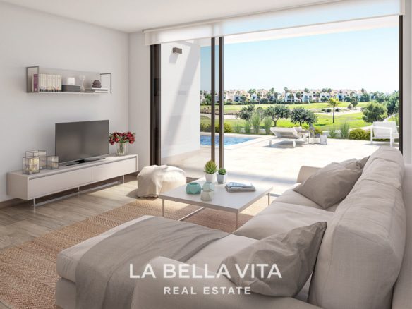 Luxury new build Frontline golf Property for sale in La Roda Golf & Beach, Murcia