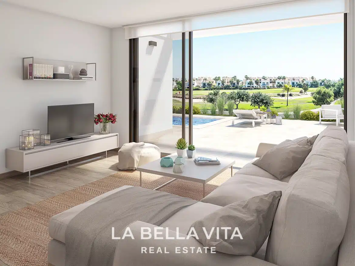 Luxury new build Frontline golf Property for sale in La Roda Golf & Beach, Murcia