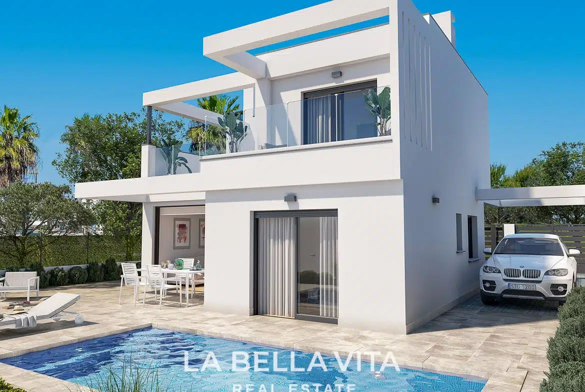 Luxury new build Frontline golf Property for sale in La Roda Golf & Beach, Murcia