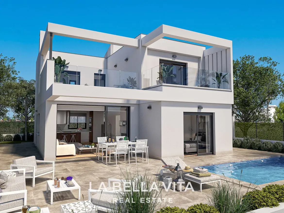 Luxury new build Frontline golf Property for sale in La Roda Golf & Beach, Murcia