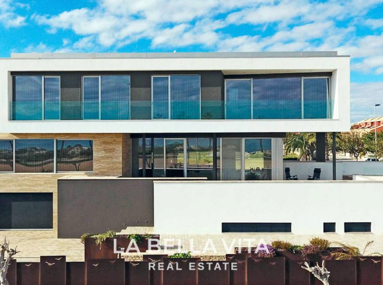 Impressive Seafront new build Luxury Beach Villa for sale in Torre de la Horadada, Alicante