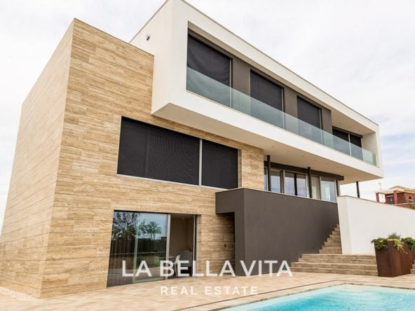 Impressive Seafront new build Luxury Beach Villa for sale in Torre de la Horadada, Alicante