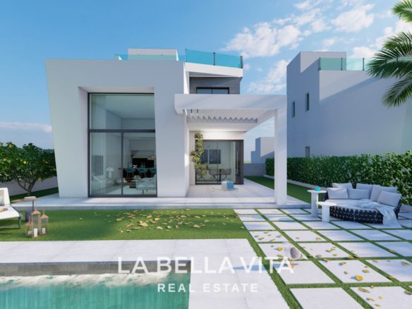 Modern Villas of new construction for sale in Balcón de Finestrat, Costa Blanca North