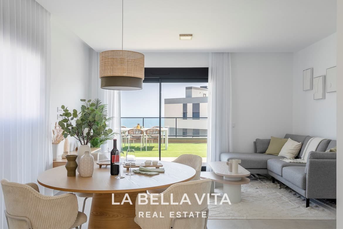New Build Apartments with sea views for sale in Gran Alacant, Alicante, Spain