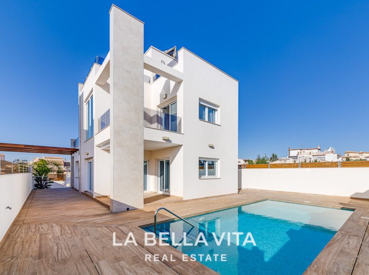 New Build Villa with sea views for sale in Aguas Nuevas, Torrevieja, Alicante, Spain