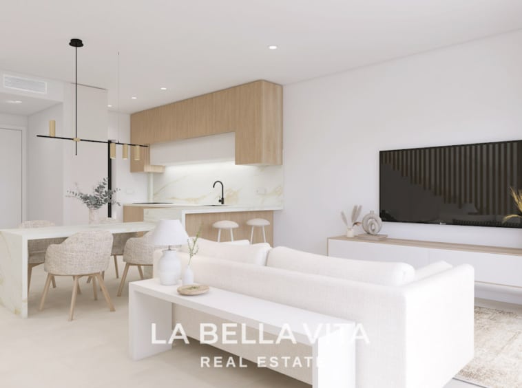 New Build beach Properties with sea views for sale in Torre de la Horadada, Alicante, Spain