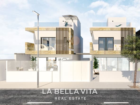 Modern New Build Villa with private pool, close to the beach for Sale in San Pedro del Pinatar, Murcia, Spain