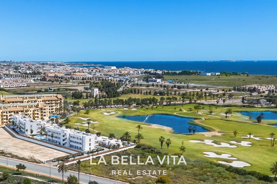 New Build Frontline Properties with private pool and panoramic views on Serena Golf, Los Alcazares, Costa Calida, Murcia