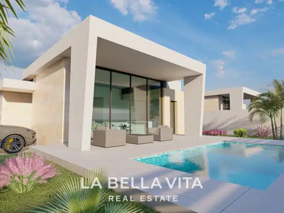 New Build Modern Luxury Properties for sale in La Torreta, Torrevieja, Costa Blanca, Spain. Independent villa with private pool.