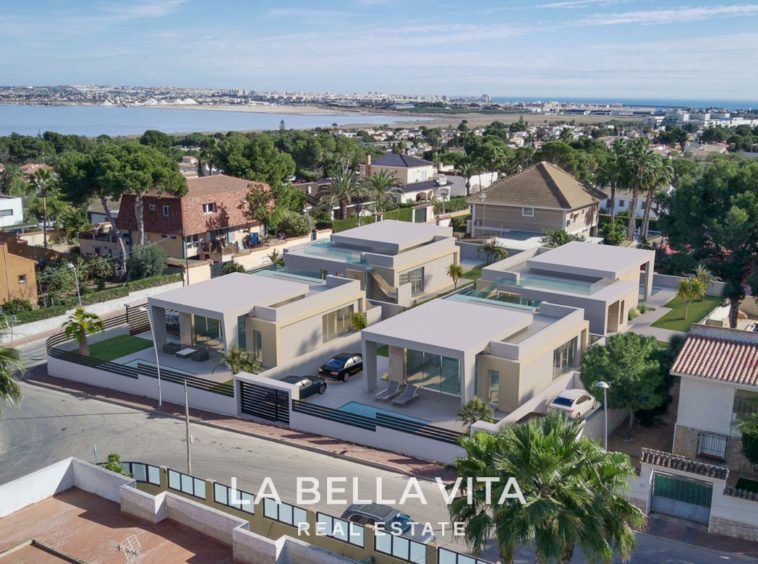 New Build Modern Luxury Properties for sale in La Torreta, Torrevieja, Costa Blanca, Spain. Independent villa with private pool and solarium.