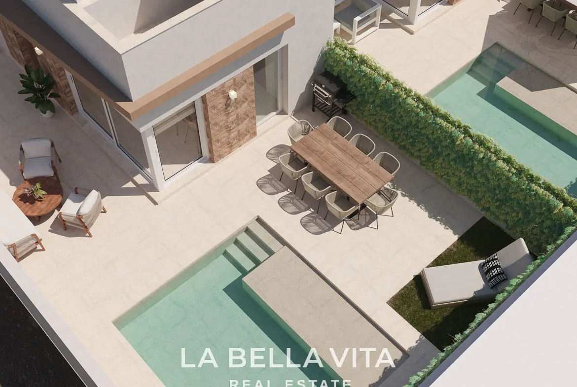 New Build Properties with private pool for sale in Las Heredades, Costa Blanca South, Spain