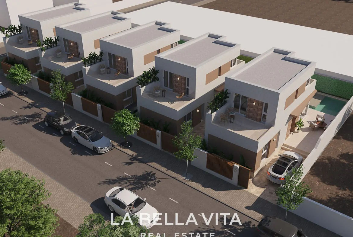 New Build Properties with private pool for sale in Las Heredades, Costa Blanca South, Spain