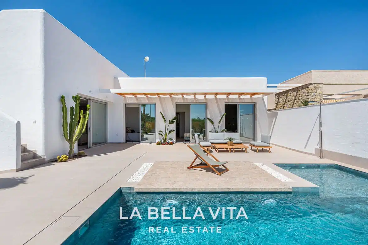New Build ibiza-style Properties with private pool for sale in Benijofar, Costa Blanca South
