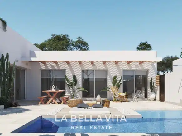 New Build ibiza-style Properties with private pool for sale in Benijofar, Costa Blanca South
