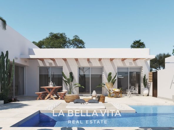 New Build ibiza-style Properties with private pool for sale in Benijofar, Costa Blanca South