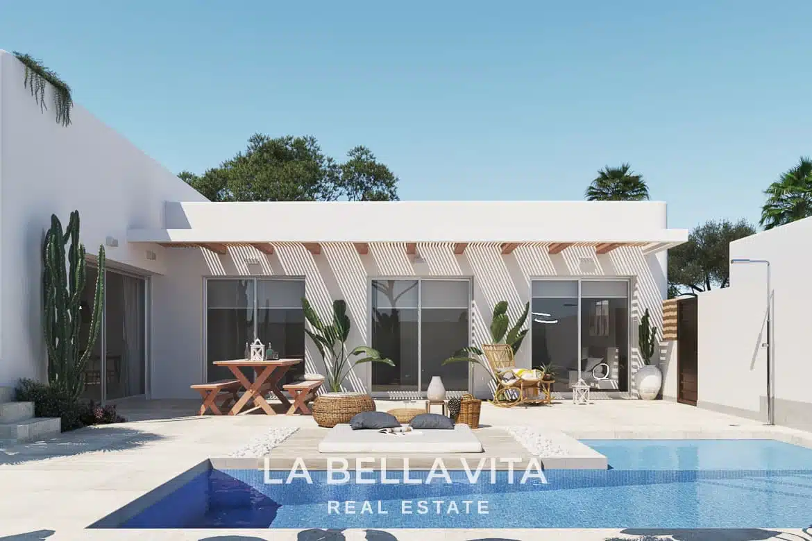 New Build ibiza-style Properties with private pool for sale in Benijofar, Costa Blanca South