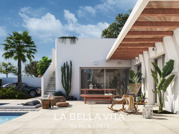 New Build ibiza-style Properties with private pool for sale in Benijofar, Costa Blanca South